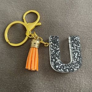 Handmade Letter "U" Keychain